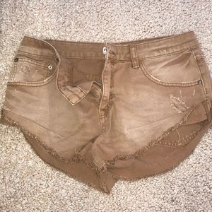 mini shorts by free people NEVER USED